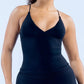 Vision Twist Front Longline Top Gym Tank Top Women Padded Yoga Vest Backless Workout Fitness Camisole Sexy Running Sports Tops