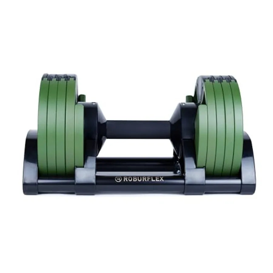 Adjustable Dumbbell Single 5-40/80lb 5lb Increments for Home Gym Fitness Up to 20 Weight Settings