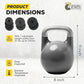 Adjustable Kettlebell Set 26-70 lb - Strength Training Kettlebells with 7 Plates - Secure Lock System and Durable Steel Kettle