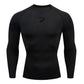 Men Running Compression T-shirt Long Sleeve Sport Tees Gym Fitness Sportshirts Male Jogging Tracksuit Homme Athletic Shirt Tops