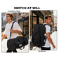 LHI 50L 3 in 1 Travel Duffle Bag Men Large Gym Sports Bags Tactical Military Duffle Backpack with Shoes Compartment & Wet Pocket
