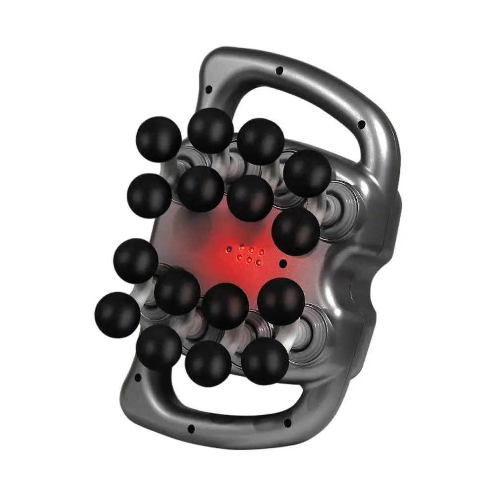 Wireless 16-Head Fascia Massage Gun Deep Tissue Percussion Massager for Muscle Soreness Relief Full Body Use Rechargeable