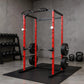 Heavy Duty Power Cage For Home Gym, 1100LBS Capacity Multifunctional Squat Rack With Dip Bars & Adjustable Safety Bars