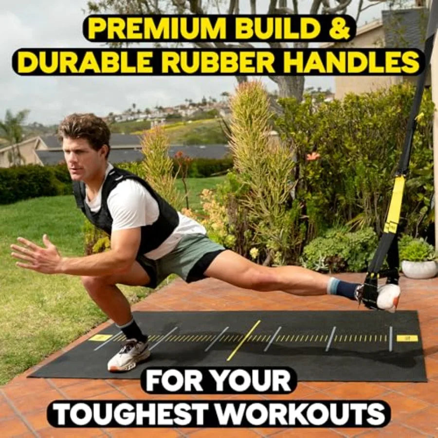 Pro3 Home Gym System Professional-Grade Suspension Trainer for Strength Training HIIT Cardio Full-Body Workouts Durable Design