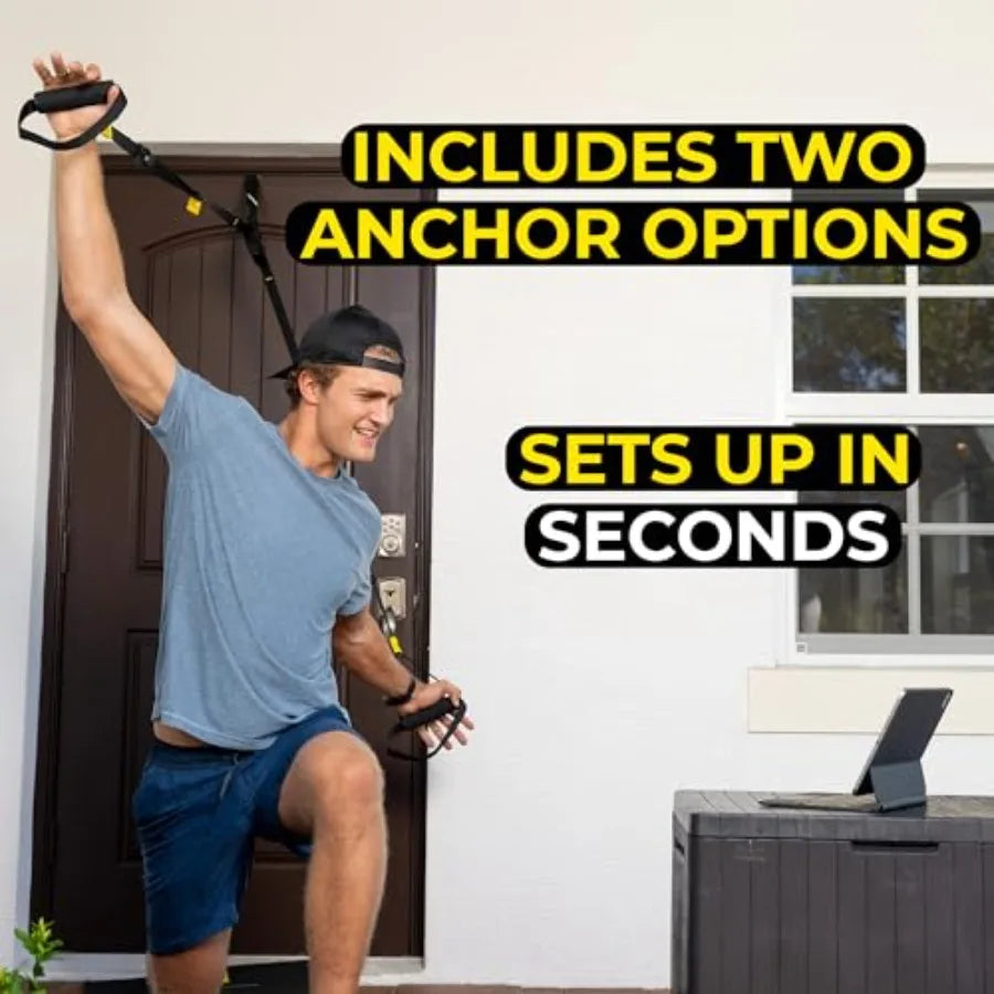 GO Suspension Trainer At Home Portable Gym Workout for Strength Training Full Body Exercise Equipment