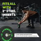 2-Inch Bumper Plates High Bounce Weight Plate Set 45/100/160/190/260/300lb Barbell Weight Plates Set for Home Gym Color