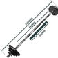 44Lbs Cast Iron Adjustable Dumbbell Set Hand Weight with Solid Dumbbell Handles Changed into Barbell Handily Great for Bodybuild