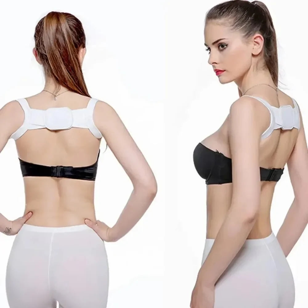 Back Posture Corrector Adjustable Support Shoulder Belt Adults Children Back Straightener Correction Spine Bone.(Black)