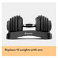 Results Series SelectTech Dumbbells Adjustable Weight Home Gym Dumbbells with Quick-Adjust Mechanism in Black and Silve