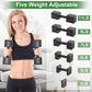Adjustable Dumbbells Set with 5 Weight Levels for Home Gym Full Body Workout