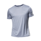 High Quality Polyester Men Running T Shirt Quick Dry Fitness Shirt Training Exercise Clothes Gym Sport Shirt Tops Lightweight