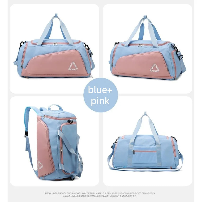 Travel Gym Bags Dry Wet Separation Shoulder Bag Yoga Fitness  Backpack Men Women Waterproof With Shoe Compartment Sports Handbag