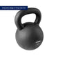 75 LB Cast Iron Kettlebell Single Piece Casting with LB Markings for Full Body Workout Durable Steel Finish