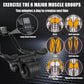 Ab Roller for Abdominal Exercise Machine with Automatic Rebound Dolly Core Strengthening Trainer Fitness Belly Training Equipme