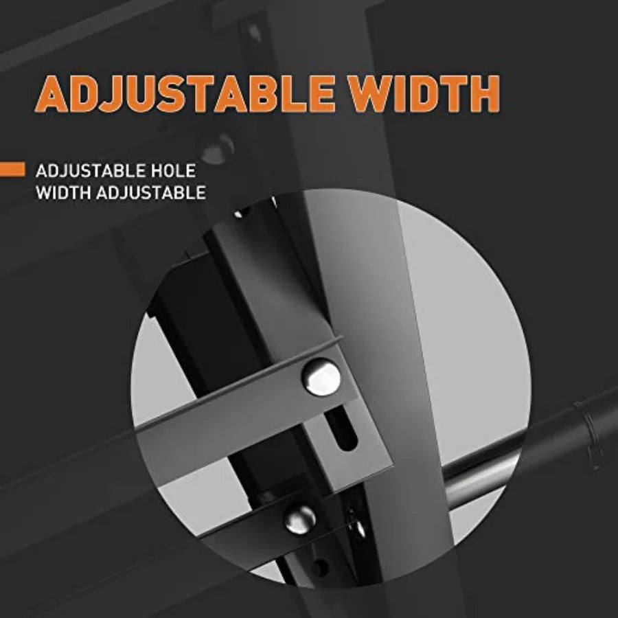 3 Tier Adjustable Width Dumbbell Rack Stand for Dumbbells and Weight Plates Storage Black