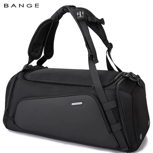 Bange Unisex Gym bag for Men Suitcase Multifunction Backpack Large Waterproof Anti-stain Men Duffle Bag Travel Hand Luggage Bags