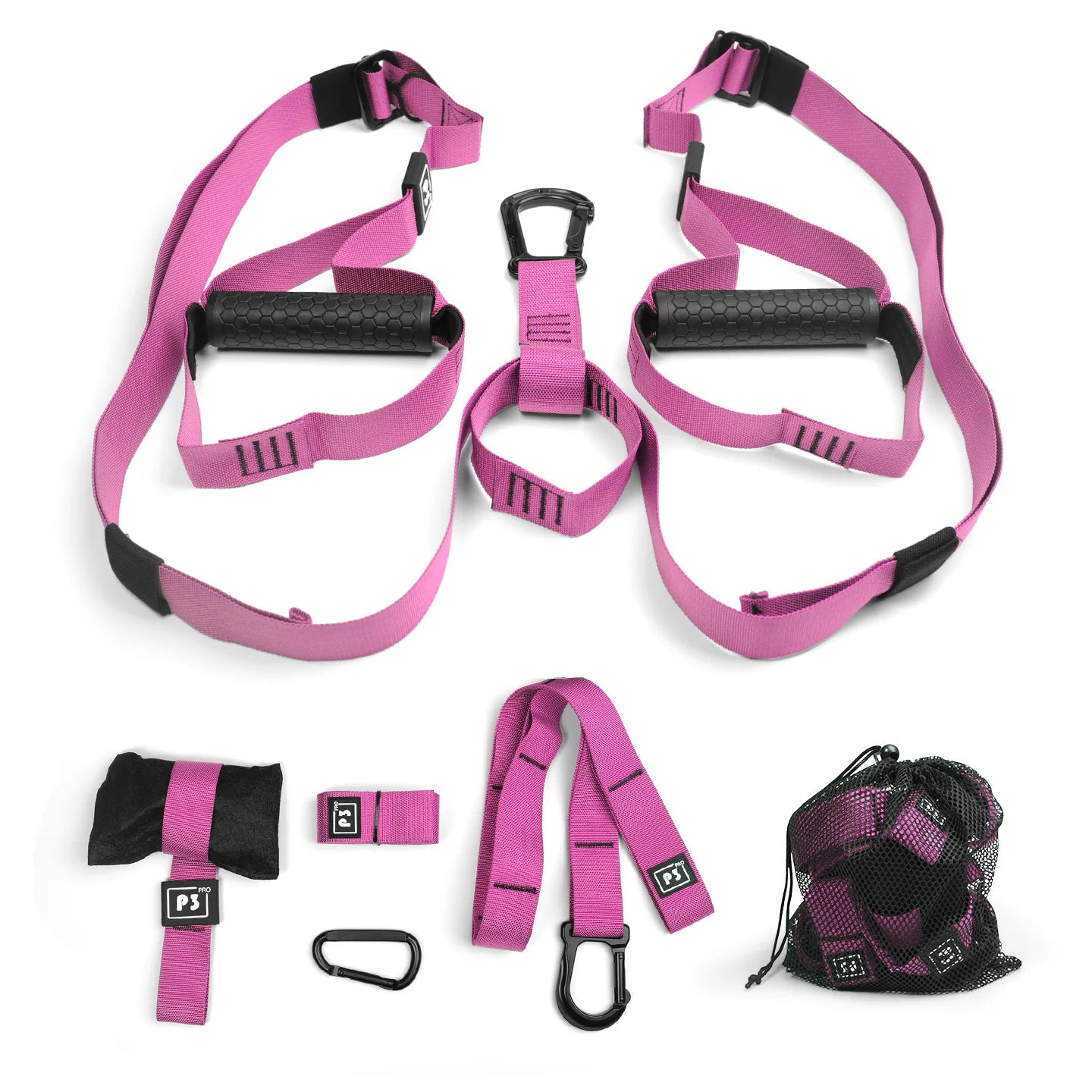 New Fitness Suspension Hanging Training Fitness Strength P3 Hanging Trainer Adjustable Yoga Belt Wall Mounted Sports Belt Yoga