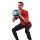 Textured Rubber Medicine Ball 10-15lb: Enhances Flexibility & Core Strength, Portable Home Gym Equipment