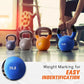 Neoprene Coated Solid Cast Iron Kettlebell 5-50 LB in Black for Full Body Workout Cross-Training Weight Loss and Strength Train