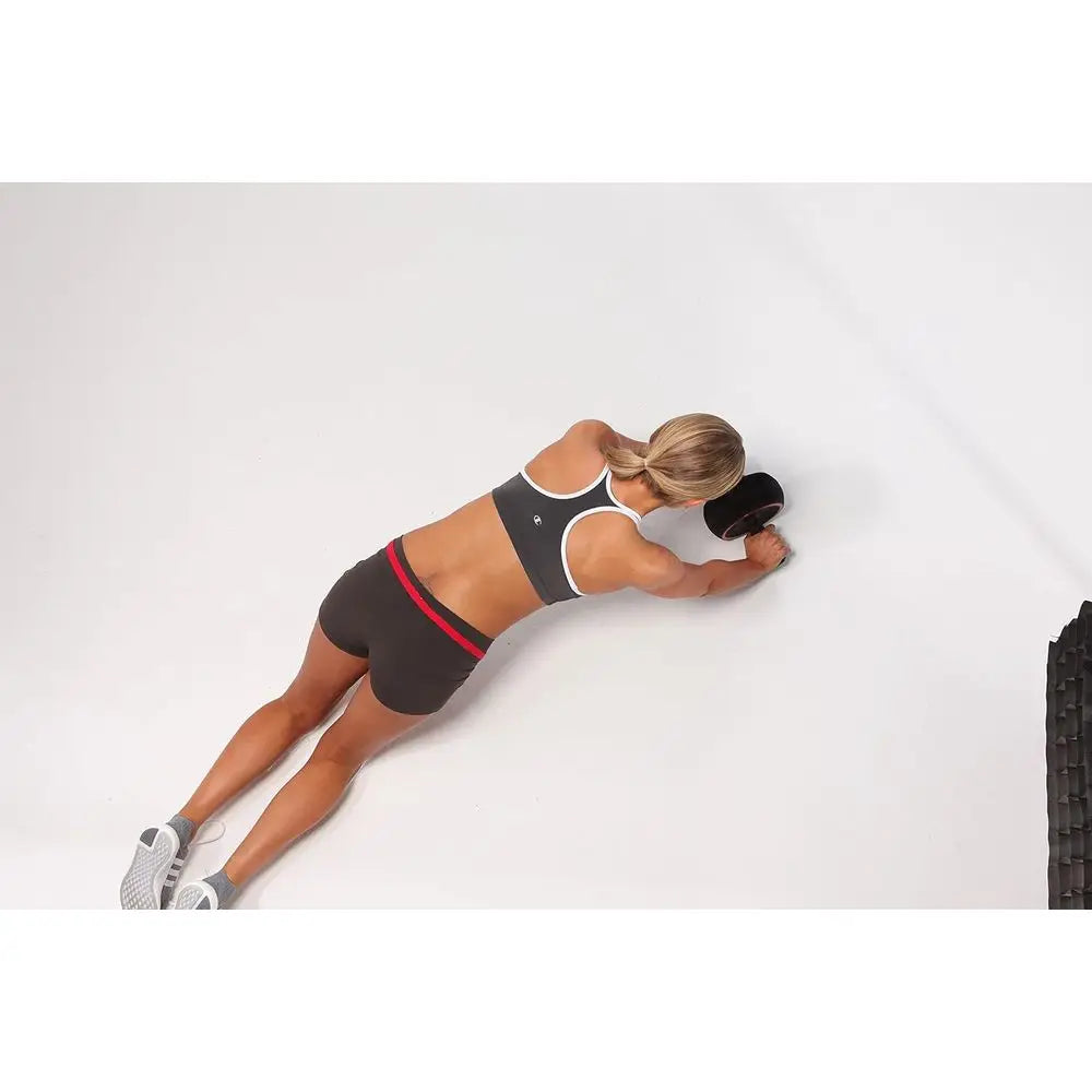 Complete Ab Workout System with Speed Abs, Abdominal Roller Wheel, 9.4 x 3.6 x 7.9, Black/Red