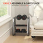 Adjustable Dumbbell Set 20lb(10lb pair) Free Weight Set with Connector 3-in-1 Design for Dumbbell Barbell and Weight Plate Tr