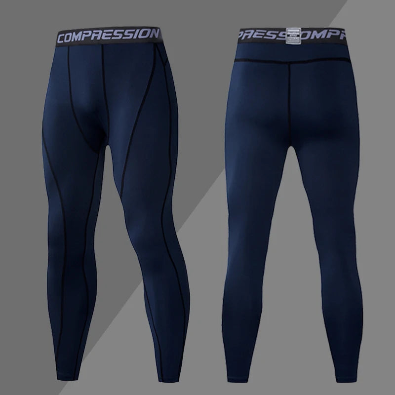 Gym Mens Fitness Running Sport Pants Athletics Tight Leggings Joggings Skinny Yoga Compression Trousers Sweatpants Dry Fit