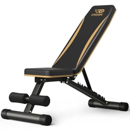 Adjustable Weight Bench for Home Gym - Heavy-Duty Foldable Workout Bench with 660 LBS Ccity Incline Decline Multi-Position Desi