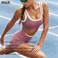 Women's Yoga Running Gym Shorts High Waist Color Block Ribbed Naked Feel Moisture Wicking Quick Dry Tight Workout Shorts