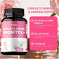 MYO & D-CHIRO INOSITOL - Rich in Vitamins, Supports Female Ovarian Health, Hormone Balance - 120 Capsules