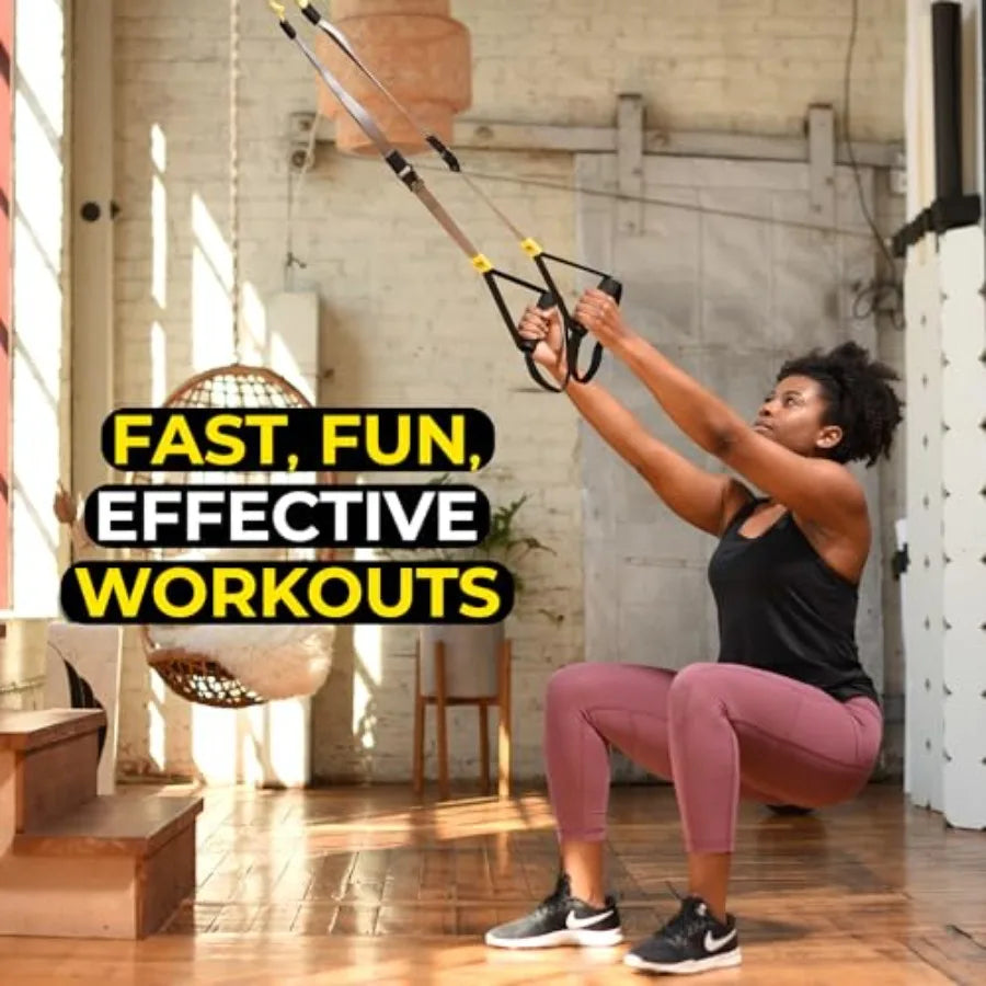 GO Suspension Trainer At Home Portable Gym Workout for Strength Training Full Body Exercise Equipment