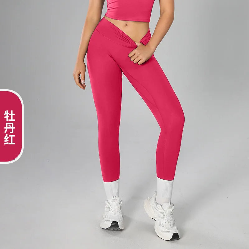 Yoga Sporty Leggings For Women Fitness Women's Leggings Sports Tights Pants Sportswear Woman Gym Trousers Yoga Workout Clothes