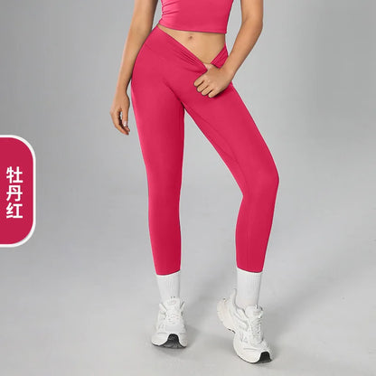 Yoga Sporty Leggings For Women Fitness Women's Leggings Sports Tights Pants Sportswear Woman Gym Trousers Yoga Workout Clothes