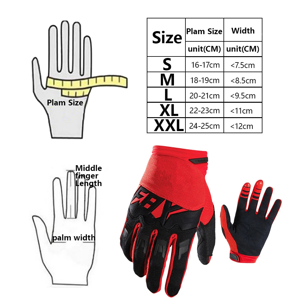 Motocross Racing Gloves Mountain Bike Fashion Men Woman Sports Riding Four Seasons Sandproof Anti-Slip Wear-Resistant Gloves
