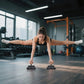 Wood Floor Push Up Bars for Men,Anti-slip Handstand Parallettes Bars, Strength Training Push-Up Stands for Calisthenics, Fitness