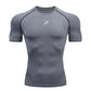 Men Running Compression  Short Sleeve Sport Tees Gym Fitness Sportshirts Male Jogging Tracksuit Homme Athletic Shirt Tops  902
