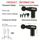 2026Portable Muscle Massage Gun For Body Massage, With Led Touch Screen, Speed Adjustment,, And 4 Replaceable，Rechargeable
