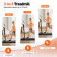 Treadmill & Walking Pad, 3.0 HP Motor, Foldable Treadmill with 9% Incline, 7.5mph Speed, Adjustable Treadmills for Home & Office