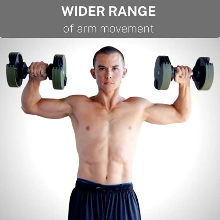 Adjustable Dumbbell Single 5-40/80lb 5lb Increments for Home Gym Fitness Up to 20 Weight Settings