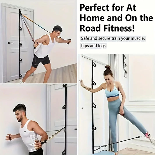 1pc Heavy-Duty Suspension Trainer System with 5-Loop Resistance Bands - All-in-One Home Gym Equipment for Strength Training