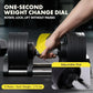 Adjustable Dumbbells with Quick Weight Change Space-Saving Set in Black with Anti-Slip Handle Secure Locking System Heavy-Duty