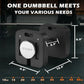 Adjustable Dumbbell 9 in 1 Free Weights for Multiweight Options QuickLock Adjustable Dumbbell Sets with AntiSlip Steel Handle f