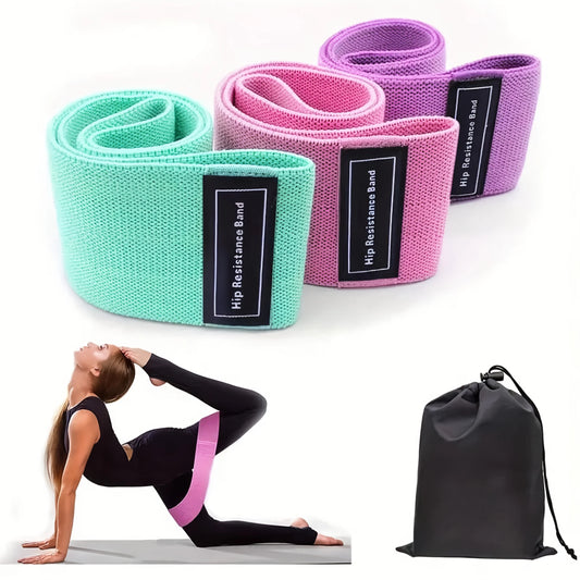 Fabric Resistance Hip Booty Bands Glute Thigh Elastic Workout Squat Circle Stretch Fitness Strips Loops Yoga Gym Equipment