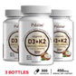 Vitamin D3 K2 Supplement - Helps Maintain Bone Health and Immune Health, Promotes Absorption and Enhances Body Immunity