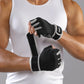 VBOSi Anti-Slip Silicone Breathable Half Finger Sports Gloves for Deadlift Wrist Support with Adjustable Straps for Women Men