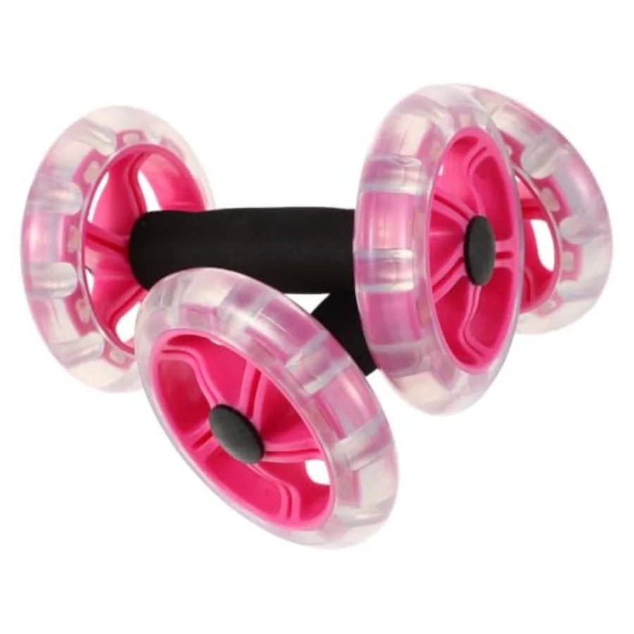 2pcs Double Ab Roller Wheels Exercise Roller Weight Loss Equipment Portable Workout Fitness for Abdominal Home Office