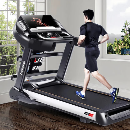 Commercial Home Fitness Ultra-Wide LED Treadmill Multifunctional Foldable Wireless Heart Monitor Electric Cardio Equipment 3.5HP