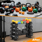 5-Tier Black Dumbbell Rack Stand for Home Gym, Heavy Duty Steel Holds 8-30LB Pairs, 450LBS Capacity Weight Storage Organizer