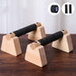 1 Pair Street Fitness Push Up Bar Solid Wood Non-slip Push-up Rack Stable Planche Push-up Home Exercise Equipment Push-up