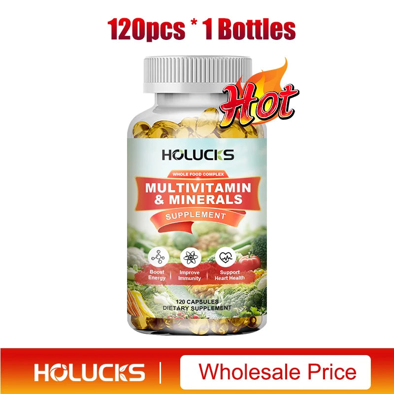Multivitamin Mineral Supplement for Men & Women, Heart Health, Immune Support, Anti-Aging & Daily Energy