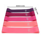 5 Pcs Pink Resistance Bands Set, Workout Bands for Leg Butt Exercise, Elastic Fitness Loop for Home Gym